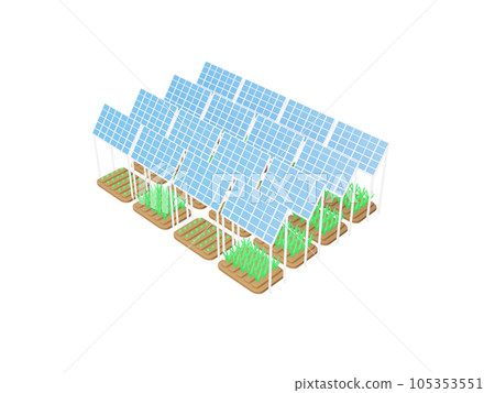 Solar sharing Farming type solar power generation 105353551