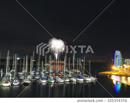 Shizuoka Prefecture Summer Scene Port Fireworks July Shizuoka Prefecture Summer Scene Port Fireworks July 105354359