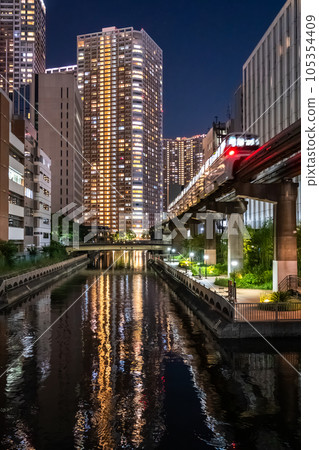 "Tokyo" Night view of tower apartment / Tokyo Shibaura Bay Area "Tokyo" Night view of tower apartment / Tokyo Shibaura Bay Area 105354409