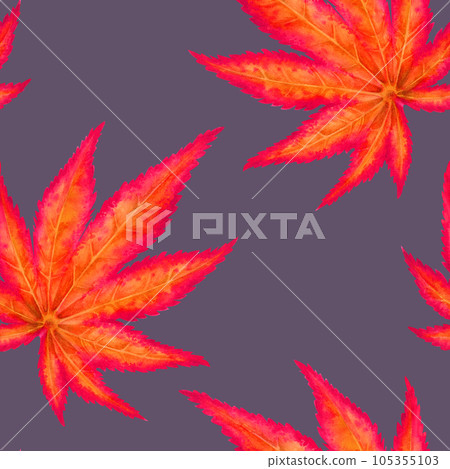 Seamless pattern of red maple leaves Seamless pattern of red maple leaves 105355103