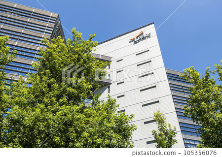 Building view of the Taipei Far Eastern Telecom Park (Tpark) in New Taipei City, Taiwan. 105356076