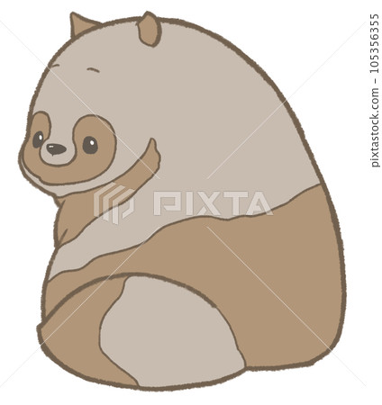 Tanuki looking back - Stock Illustration [105356355] - PIXTA