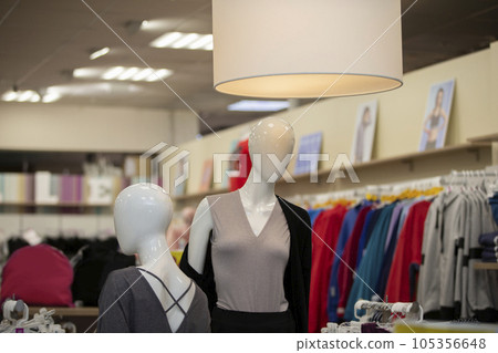 Female mannequins in the store. Clothing store. 105356648