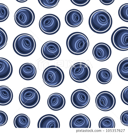Vector Bilberry Seamless Pattern Vector Bilberry Seamless Pattern 105357627