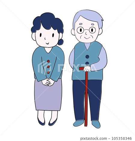 Grandfather and grandmother 105358346