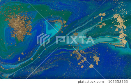 Blue Turquoise Pattern Artwork Imitation 105358363