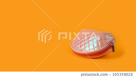 Cosmetic Bag, Pink Makeup Case, Cosmetics Pouch, Fashionable Clutch, Closed Female Purse 105359028