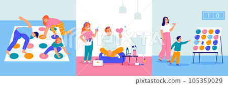 Parents Playing With Children Parents Playing With Children 105359029