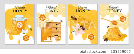 Natural Honey Poster Set 105359065
