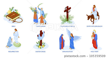 Jesus Christ Compositions Set 105359509