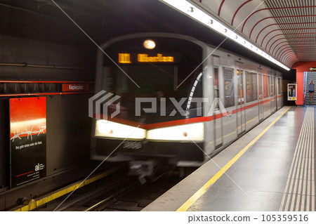 Subway train in Vienna 105359516