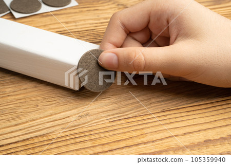 Adhesive Felt Pads Floor Protectors, Anti-Skid Felt Stickers for Chair Legs, Anti-Noise Coating Adhesive Felt Pads Floor Protectors, Anti-Skid Felt Stickers for Chair Legs, Anti-Noise Coating 105359940
