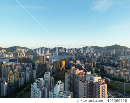 July 22 2023 the cityscape of the Kowloon and Hong Kong, July 22 2023 July 22 2023 the cityscape of the Kowloon and Hong Kong, July 22 2023 105360236