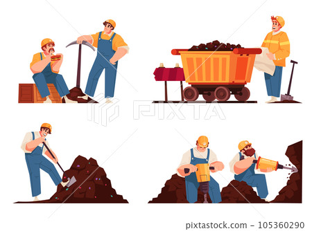 Mining Icon Set 105360290