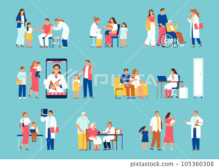 Families Doctor Flat Set 105360308