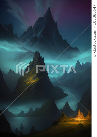 The scene is set in the majestic realm of Valhalla 105360547