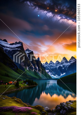 The scene is set in the majestic realm of Valhalla 105360553