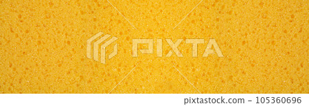 Sponge Sift Side Texture Background, Yellow Synthetic Material Sponge Sift Side Texture Background, Yellow Synthetic Material 105360696