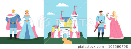 Medieval Kingdom Square Compositions Medieval Kingdom Square Compositions 105360798