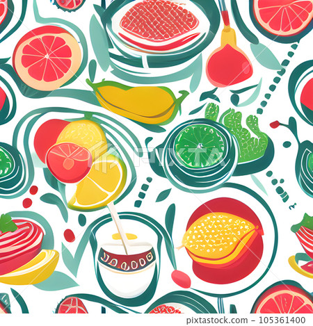 Food vegetable random pattern seamless,... - Stock Illustration ...