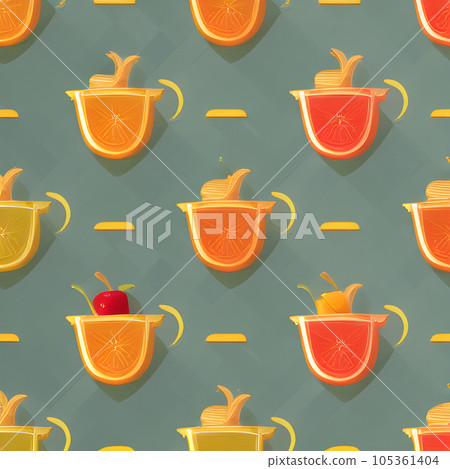 Food vegetable random pattern seamless, abstract element vintage design wallpaper Food vegetable random pattern seamless, abstract element vintage design wallpaper 105361404