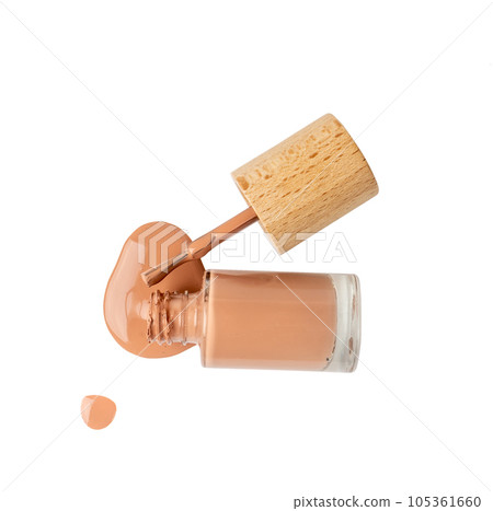 Nail Polish Bottle, Natural Vegan Manicure Enamel, Beige Nailpolish Container, Eco Bio Cosmetic Nail Polish Bottle, Natural Vegan Manicure Enamel, Beige Nailpolish Container, Eco Bio Cosmetic 105361660