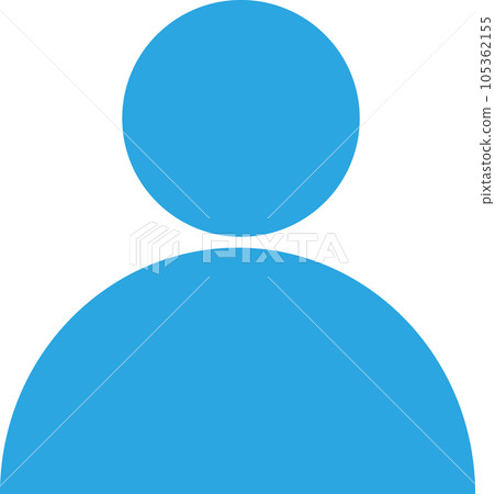 Person pictogram silhouette icon upper body avatar Person pictogram silhouette icon upper body avatar 105362155