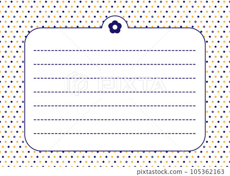 Dot and flower stationery 105362163
