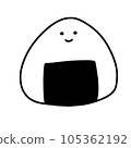 illustration of cute rice ball 105362192
