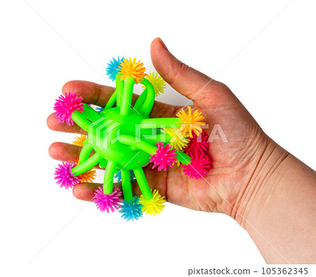 Bright Colored Toy, Colorful Squeeze Antistress Toys, Soft Squishy Spider on Elastic Band, Color Plastic Puffer Balls 105362345