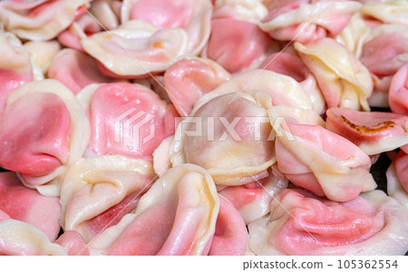 Dumplings with Cherries, Traditional Cherry Pierogi, Sweet Strawberry Vareniki, Fruit Ravioli 105362554