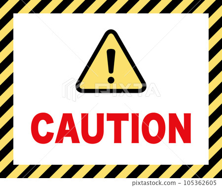 CAUTION: Warning board (English) 105362605