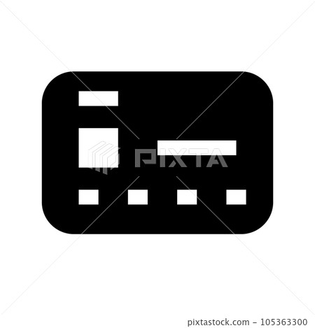 Filled style icons representing e-commerce, credit card Filled style icons representing e-commerce, credit card 105363300