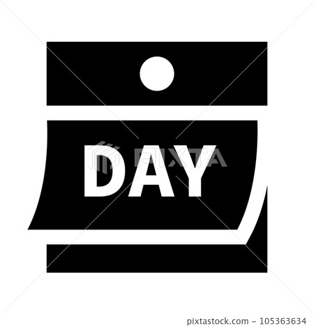 代表日程、日期的填充樣式圖標 105363634