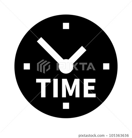 Filled style icons representing schedules, clocks Filled style icons representing schedules, clocks 105363636