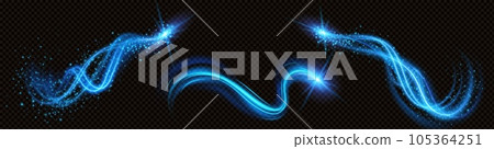Spiral magic vortex light effect with glow vector Spiral magic vortex light effect with glow vector 105364251
