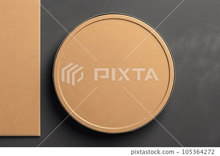 Round cardboard gift box, gift packaging layout Round cardboard gift box, gift packaging layout 105364272