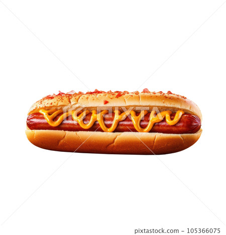Hot dog isolated Hot dog isolated 105366075