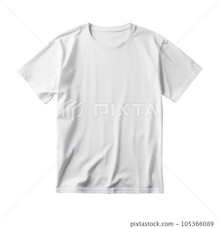 White T-Shirt Mockup Isolated 105366089