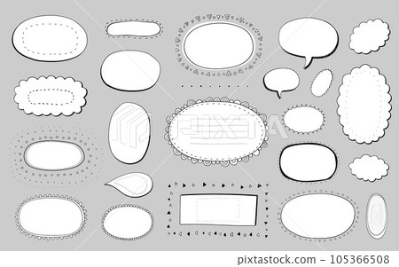 frames doodles hand drawn vector desidn element frames doodles hand drawn vector desidn element 105366508