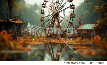 abandoned amusement park , layout abandoned amusement park , layout 105367884