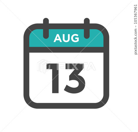 August 13 Calendar Day or Calender Date for Deadlines or Appointment August 13 Calendar Day or Calender Date for Deadlines or Appointment 105367961