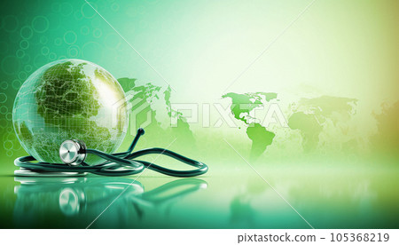 Background on the topic of health care. Stethoscope 105368219