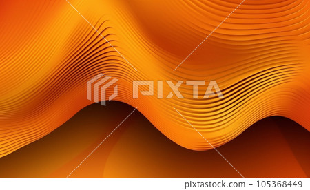 Orange bright background with lines and waves Orange bright background with lines and waves 105368449