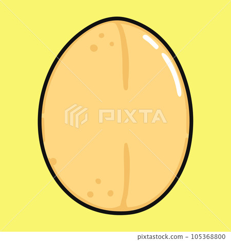 Oats character. Vector hand drawn cartoon kawaii character illustration icon. Isolated on yellow background. Oats character concept 105368800