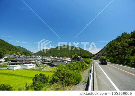 岡山縣備前市日瀨的寧靜景色 105369069