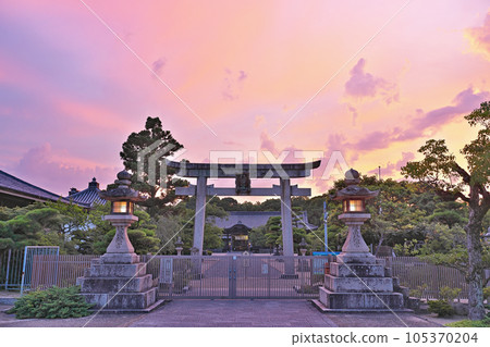 [本田八幡宮（晚上）] 大阪府羽曳野市本田 105370204