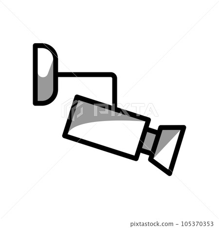 Illustration Vector graphic of cctv icon Illustration Vector graphic of cctv icon 105370353