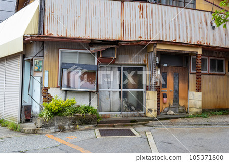 Abandoned shop, Kanazawa, Japan. Abandoned shop, Kanazawa, Japan. 105371800