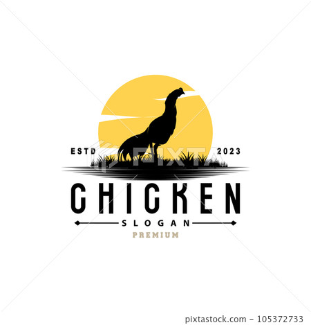 Chicken Logo, For Roast Chicken Restaurant, Farm Vector, Simple Minimalist Design For Restaurant Food Business Chicken Logo, For Roast Chicken Restaurant, Farm Vector, Simple Minimalist Design For Restaurant Food Business 105372733